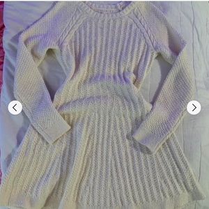 Hollister sweater white dress